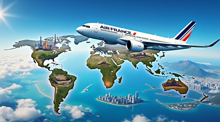 découvrez le monde avec air france ! explorez des destinations de rêve à travers le globe tout en profitant d'un service de qualité. réservez dès maintenant votre voyage inoubliable.