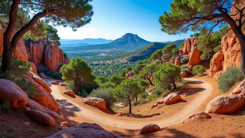 Explorez le Sentier des Ocres à Roussillon, un parcours enchanteur au cœur du Luberon. Admirez les paysages colorés et les falaises d'ocre tout en découvrant la richesse naturelle et culturelle de cette région pittoresque. Parfait pour une promenade inoubliable en famille ou entre amis.