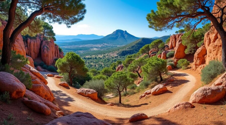 Explorez le Sentier des Ocres à Roussillon, un parcours enchanteur au cœur du Luberon. Admirez les paysages colorés et les falaises d'ocre tout en découvrant la richesse naturelle et culturelle de cette région pittoresque. Parfait pour une promenade inoubliable en famille ou entre amis.