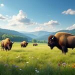 Découvrez la Réserve des bisons d'Europe de la Margeride, un havre de paix dédié à la préservation de cette espèce majestueuse. Explorez des paysages naturels préservés, observez des bisons évoluant dans leur habitat et apprenez-en plus sur les efforts de conservation. Une expérience unique au cœur de la nature auvergnate.