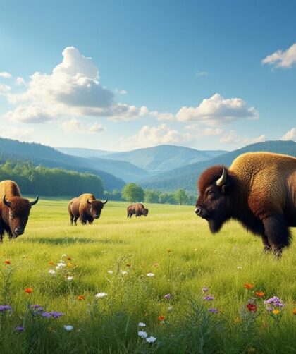 Découvrez la Réserve des bisons d'Europe de la Margeride, un havre de paix dédié à la préservation de cette espèce majestueuse. Explorez des paysages naturels préservés, observez des bisons évoluant dans leur habitat et apprenez-en plus sur les efforts de conservation. Une expérience unique au cœur de la nature auvergnate.
